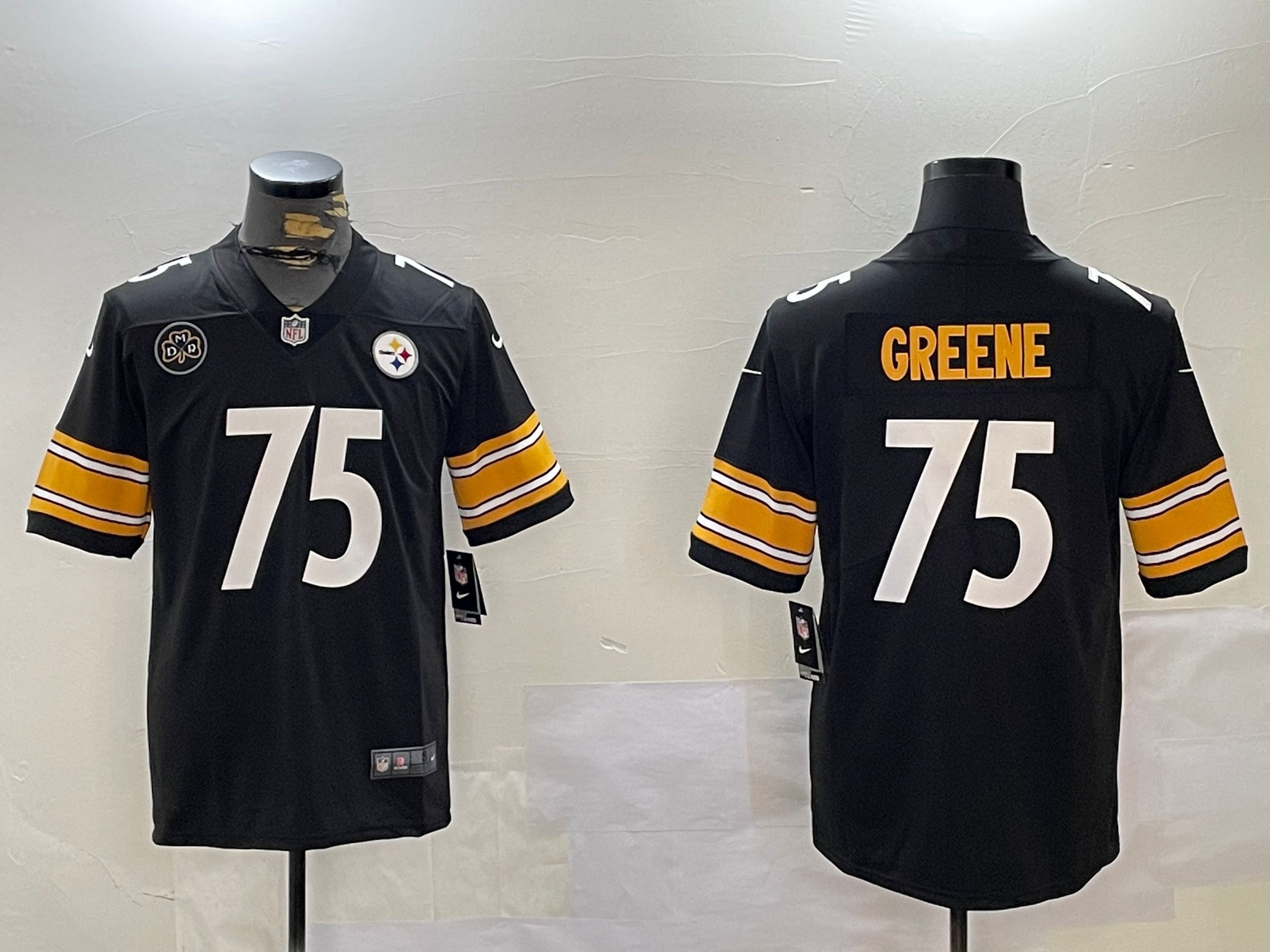 Men Pittsburgh Steelers 75 Greene Black 2024 Nike Limited NFL Jersey style 6